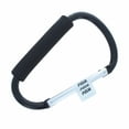 thumbnail image 1 of ASR Outdoor 7 Inch Jumbo Aluminum Carabiner Hiking Cushion Grip - Black, 1 of 6