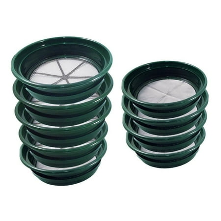 ASR Outdoor 9pc Complete Gold Panning Classifier Sifter Screen Set, Fine and Coarse Mesh Soil Sifter