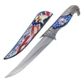 thumbnail image 1 of ASR Outdoor American Flag Fixed Blade Hunting Knife Patriotic Gift Proud Eagle, 1 of 7
