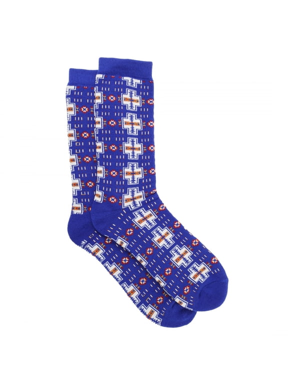 Blue Southwest Mens Socks Hiking Gear Camping Accessories, 1 Pair