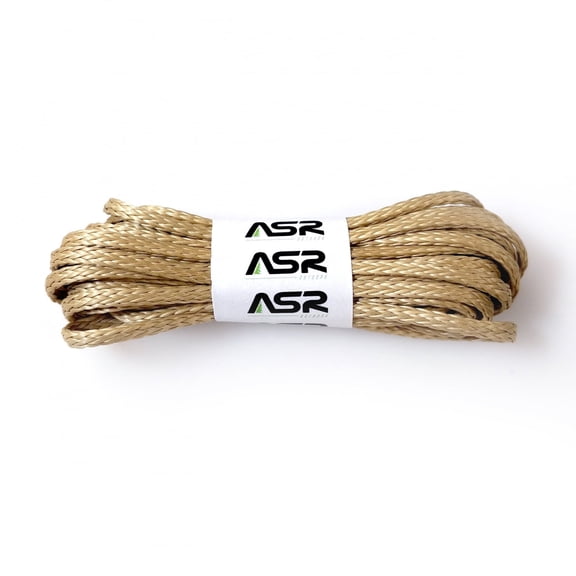 ASR Outdoor Braided Technora 950lb Emergency Survival Cord Rope, Natural 25 feet