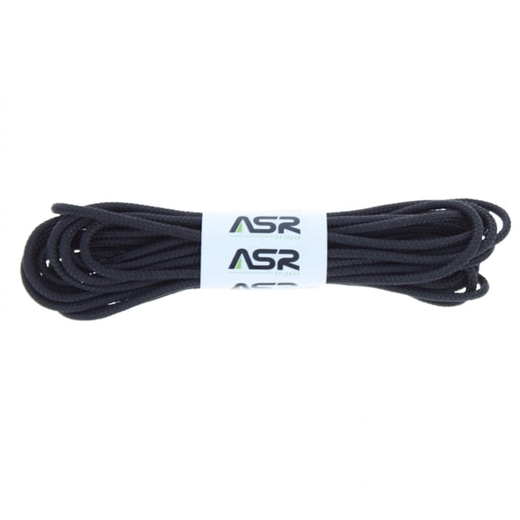 ASR Outdoor Cord 325lb Survival Sport Tactical Polyester Sleeved Rope - Black 50ft