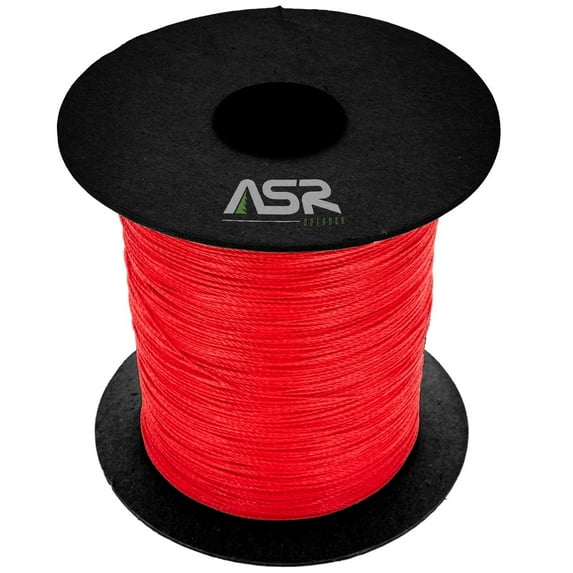 ASR Outdoor Kevlar Utility Cord 200lb Hobby Sport Paracord Line, 25ft Red