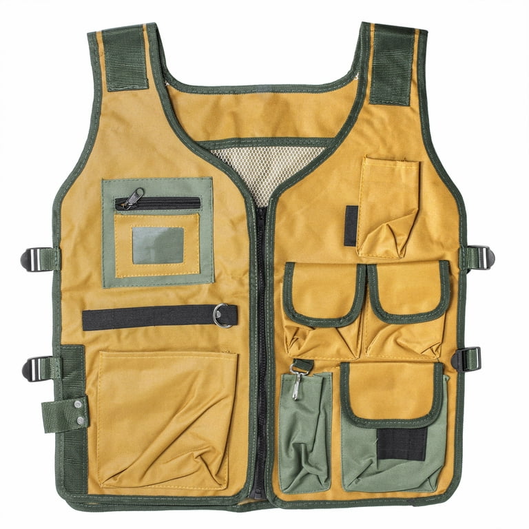 ASR Outdoor Nylon Camping Vest Gold Panning Adjustable Hunting