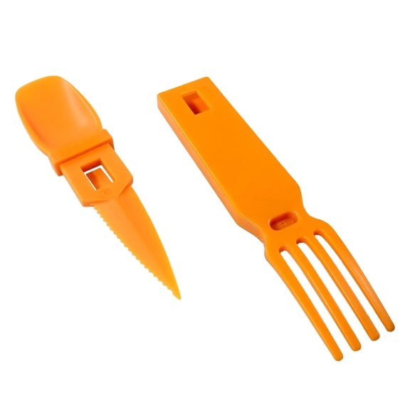 ASR Outdoor Snapatite 3 in 1 Utensil Lightweight Pocket Tool Orange