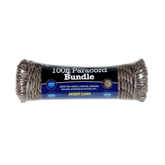 ASR Outdoor Survival Paracord Rope Camping Hiking Desert Camo - 100ft