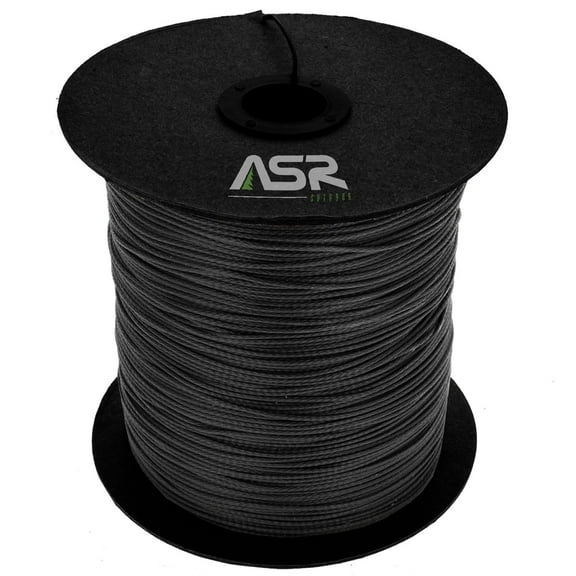 ASR Outdoor Technora Composite Survival Rope 400lb Breaking Strength, 50ft Black