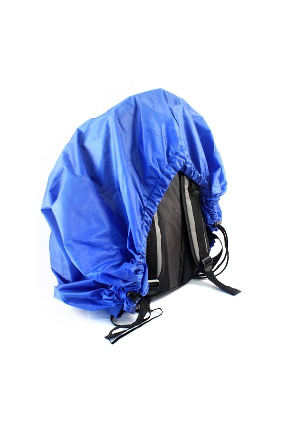 Waterproof Backpack Cover Adjustable Fit Camping Essentials - Blue