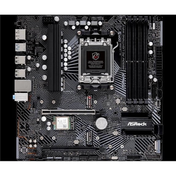 ASRock B650M PG WIFI Gaming Desktop Motherboard - AMD B650 Chipset - Socket AM5 - Micro ATX (282961)