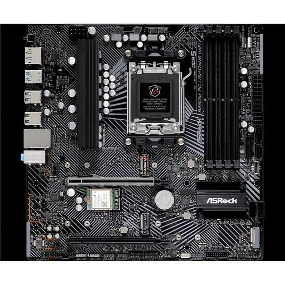 ASRock B650M PG LIGHTNING WIFI 192 GB B650 AMD AM5 Max DDR5 PCIe Micro ATX Motherboard