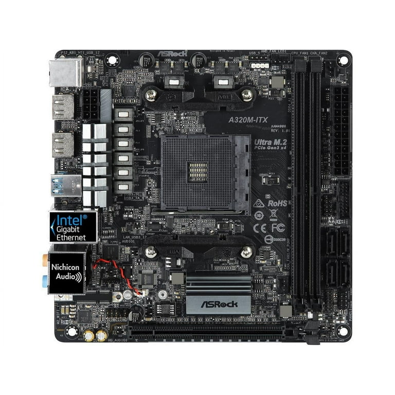 ASRock A320M-ITX AM4 AMD Promontory A320 SATA 6Gb/s USB 3.1 HDMI