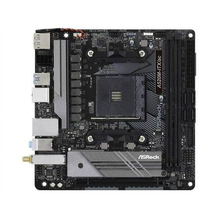 ASRock A520M-ITX/ac Desktop Motherboard - AMD A520 Chipset - Socket AM4 - Mini ITX (246955)
