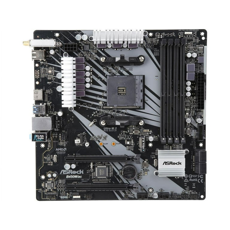 天*人様 AMD Ryzen 5 3500 + ASRock B450M Pro ASRock B450M PRO4 R2.0 AM4 Micro ATX AMD Motherboard