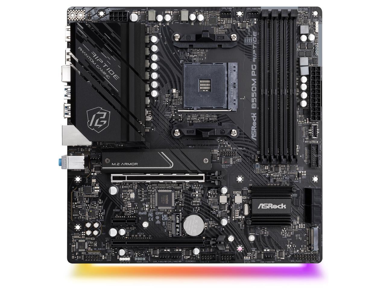 ASRock B550M PG RIPTIDE AM4 AMD B550 SATA 6Gb/s Micro ATX AMD Motherboard 