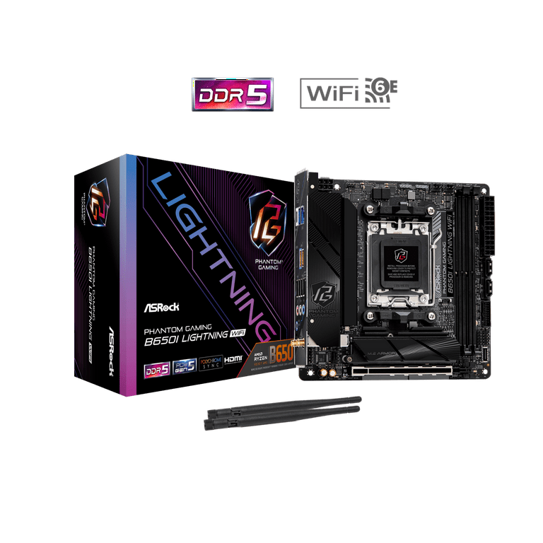 ASRock B650I AM5 Ryzen 7000 Mini-ITX Motherboard with DDR5 7200+