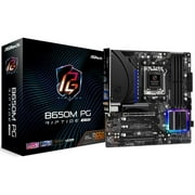 ASRock B650M PG RIPTIDE WIFI AM5 Micro-ATX Motherboard, 4 slots DDR5, 2x PCIe 4.0 x16 Slot, Dual M.2 slots, 2.5Gb Lan, WI-FI AX, 7.1 Nahimic Audio , Rear USB3.2 Gen2X2 Type_C , 12+2+1 Power Phase