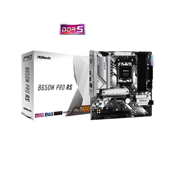ASRock B650M PRO RS AM5 AMD B650 SATA 6Gb/s Micro ATX Motherboard