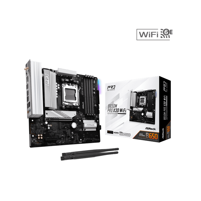 ASRock　B650M Pro X3D WiFi ASRock B650M Pro x3D RS WiFi AM5 AMD B650 SATA 6Gb/s Micro ATX