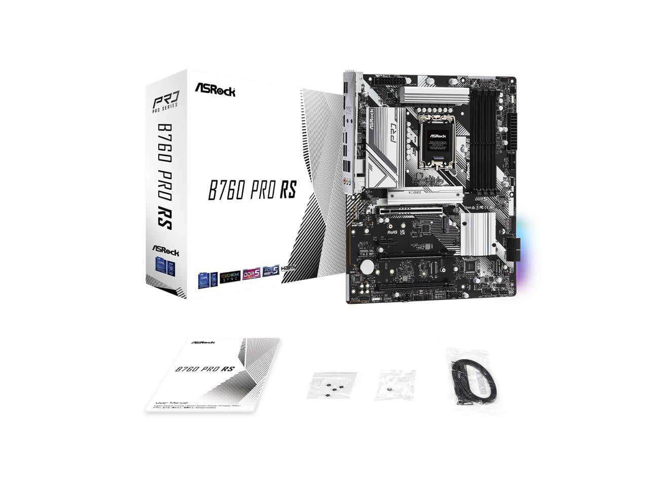 ASRock B760 Pro RS LGA 1700 DDR5 ATX Motherboard Walmart