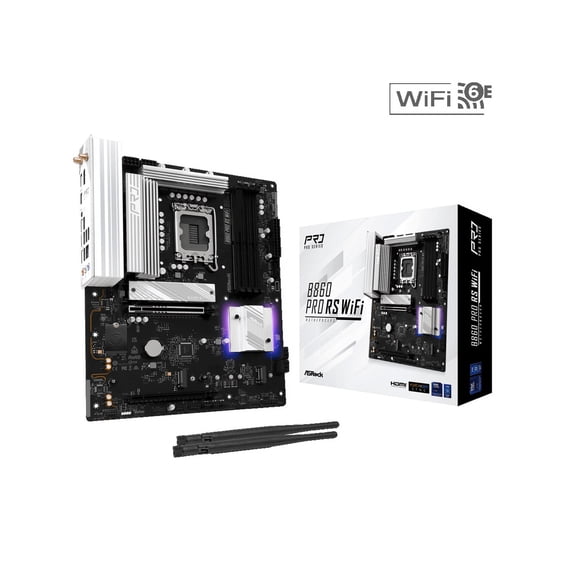ASRock B860 Pro RS WiFi LGA 1851 Intel B860 SATA 6Gb/s DDR5 Intel Core Ultra ATX Motherboard