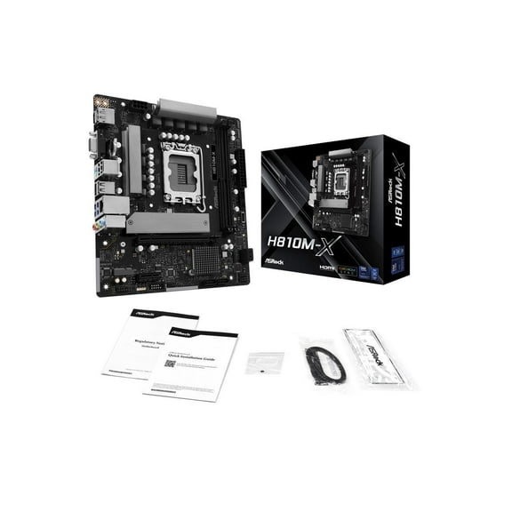 ASRock H810M-X LGA 1851 Intel H810 Micro ATX Motherboard