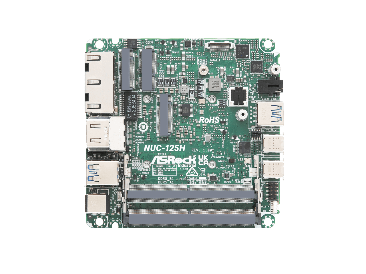 ASRock Industrial NUC Ultra 100 Motherboard NUC-125H R2