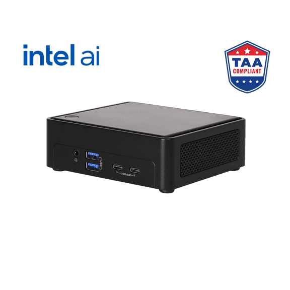 ASRock Industrial NUCS BOX-358H Slim AI Mini PC, Intel Core Ultra Processor (Series 3), NPU AI Engine, DDR5-7200, USB4/Thunderbolt 4, Dual 2.5GbE, Wi-Fi 7, Memory and Storage Sold Separately