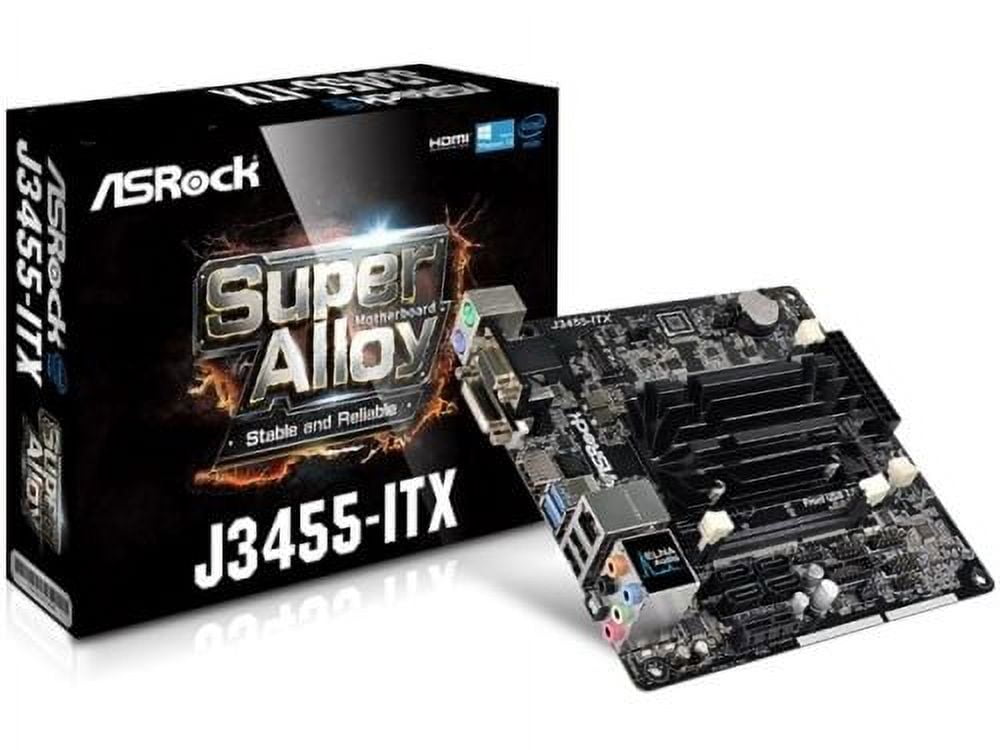 ASRock J3455-ITX Intel Quad-Core Processor J3455 (up to 2.3GHz) Mini ITX Motherboard/CPU Combo