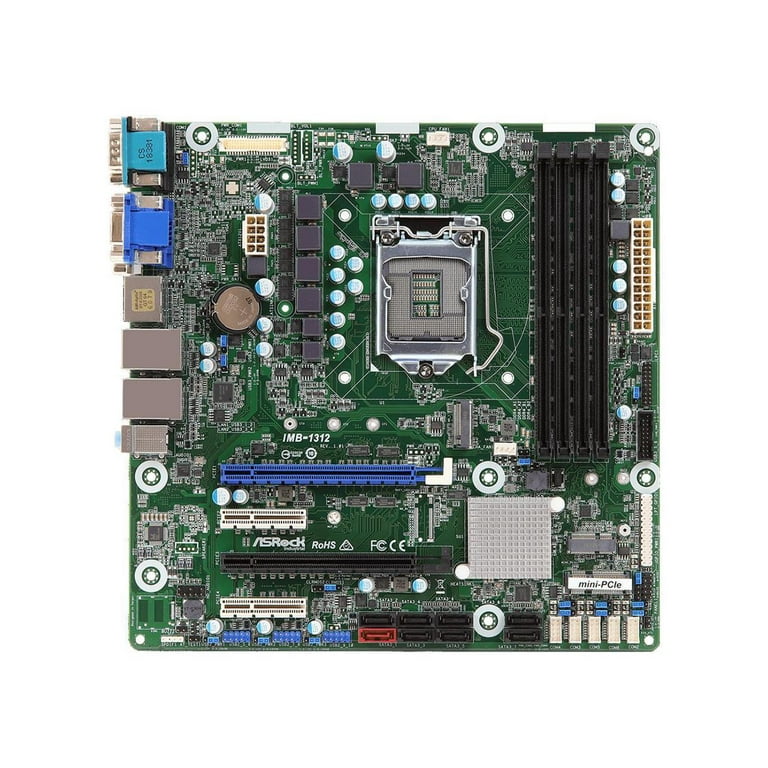 ASRock Motherboard IMB 1312 Core i7 i5 i3 Celeron S1151 64GB DDR4