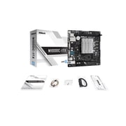 ASRock N100DC-ITX - Intel Quad-Core Processor N100 (Up to 3.4 GHz) DDR4- 2 SATA3, Supports Intel Turbo Boost Technology Mini ITX (280) Motherboards - Intel