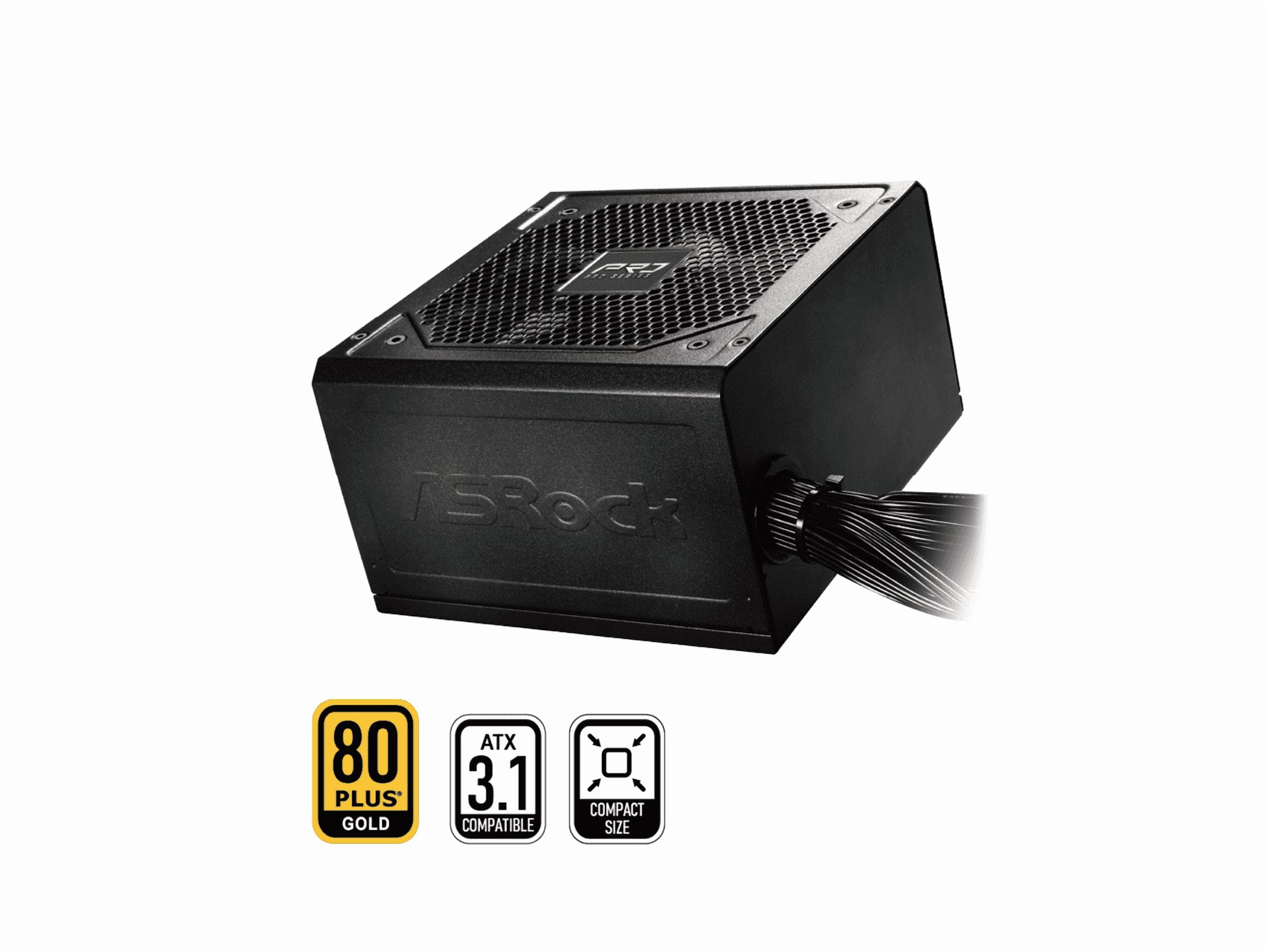 ASRock PRO Series PRO-650G 650 W ATX 3.1 Compatible 80 PLUS GOLD Certified Power Supply