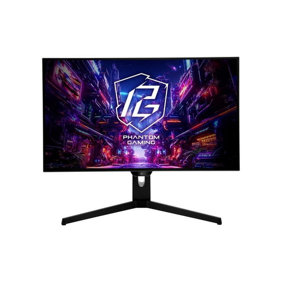ASRock Phantom Gaming 27" QHD (2560x1440) 240Hz Flat WOLED Gaming Monitor, 0.03ms (GTG), 99% DCI-P3 with 129% sRGB Color Space, 2xHDMI 2.1, 2xDisplayPort 1.4, 3xUSB, PGO27QFS