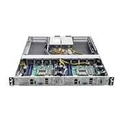 ASRock Rack Server Barebone 1U2N2G-AM5/2T 1U Single Socket AM5 LGA 1718, supports AMD EPYC 4005/4004 and AMD Ryzen 9000/8000/7000 Series Processors