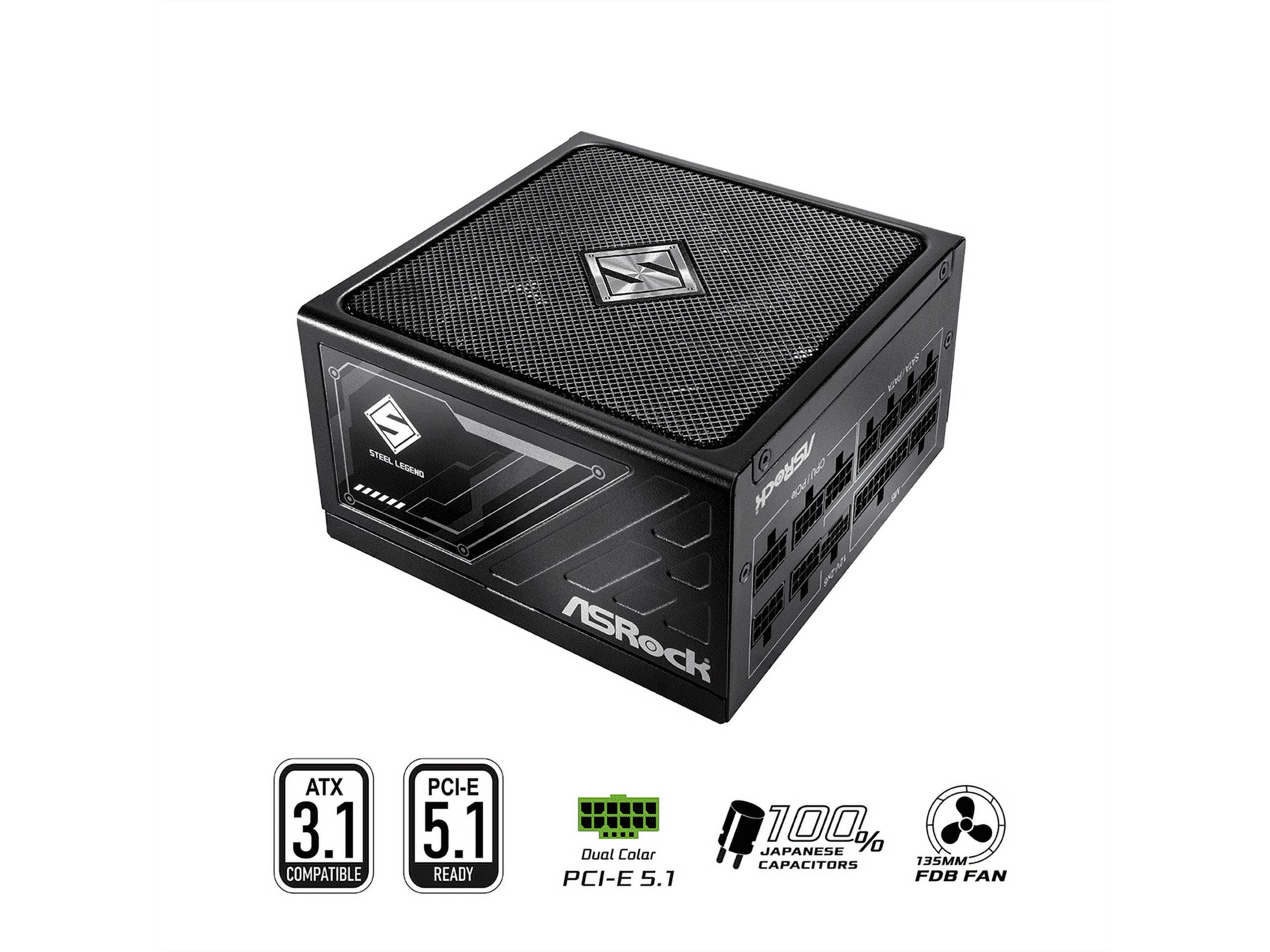 ASRock SL-1000G 1000W ATX3.1 & PCIe5.1 80 PLUS GOLD Certified Full Modular Power Supply