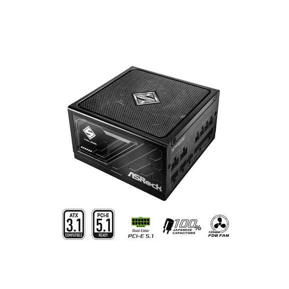 ASRock SL-750G 750W ATX3.1 & PCIe5.1 80 PLUS GOLD Certified Full Modular Power Supply