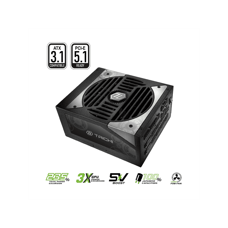 ASRock TC-1300T 1300 W ATX3.1 & PCIe5.1 80 PLUS TITANIUM Certified