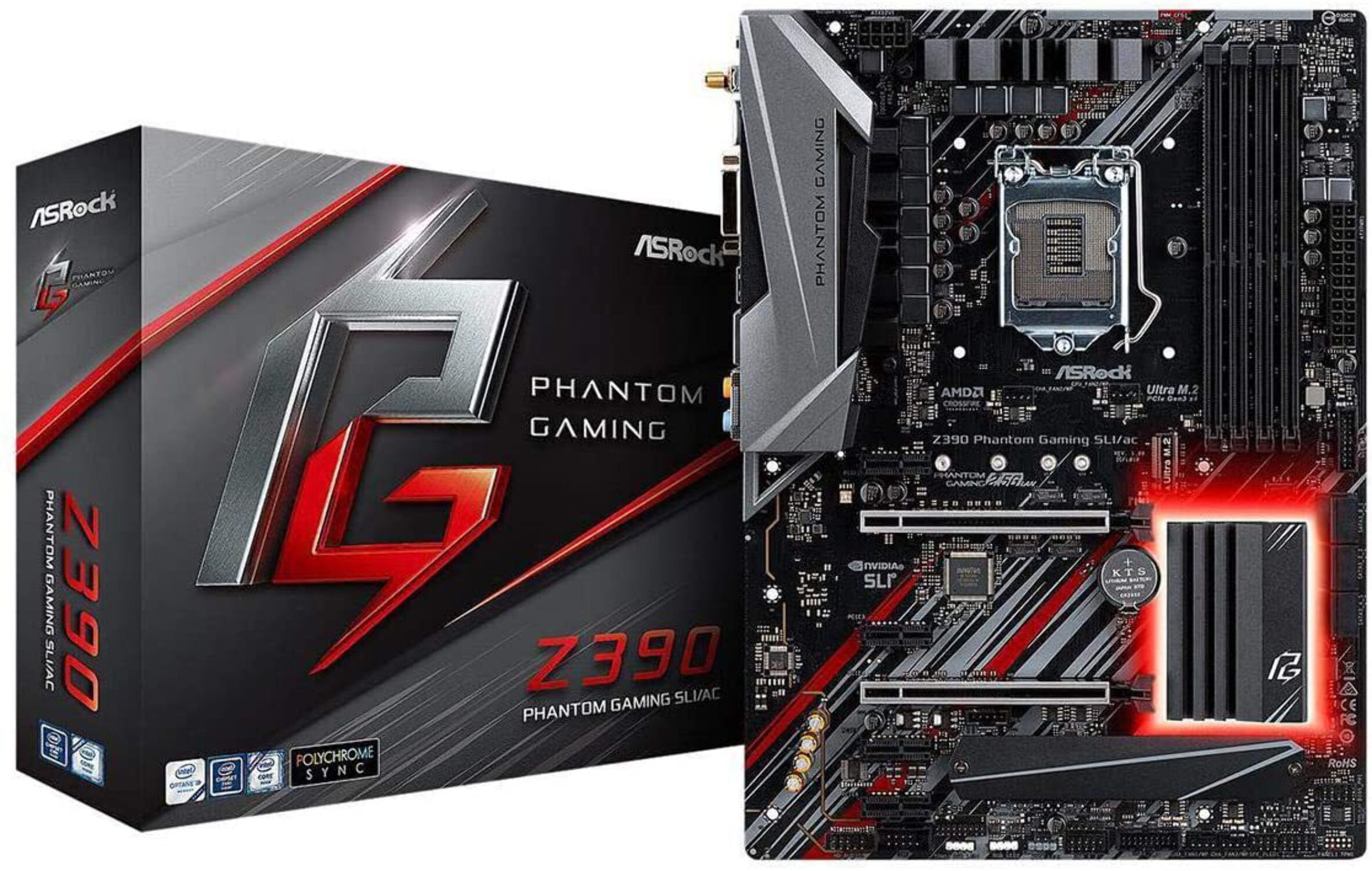 ASRock Z390 PHANTOM GAMING SLIac Intel Motherboard
