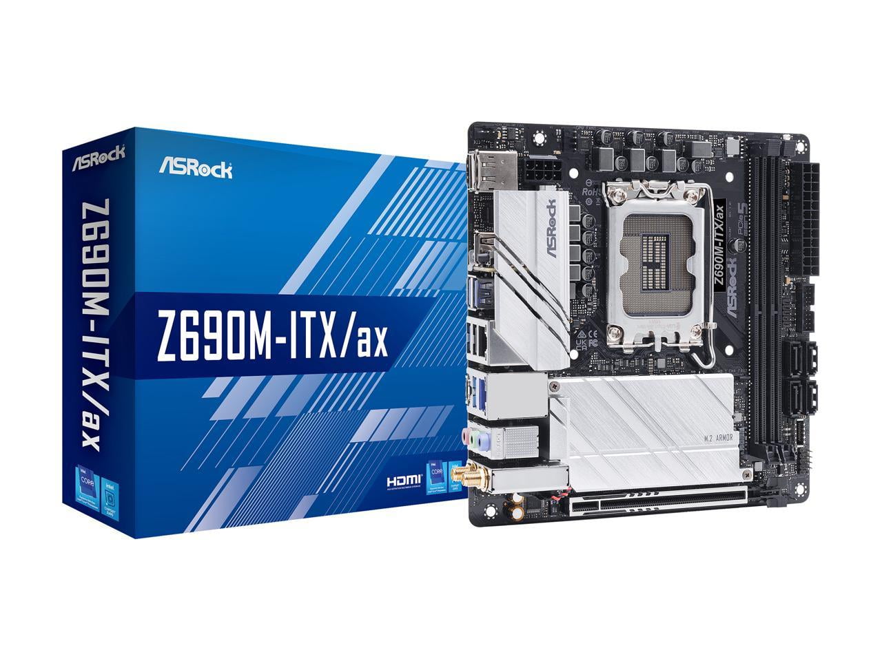 ジャンクAsrock Z690M-ITX/ax ASRock Z690M-ITX/ax Gaming LGA 1700 Intel WiFi 14th,13th,12th Gen