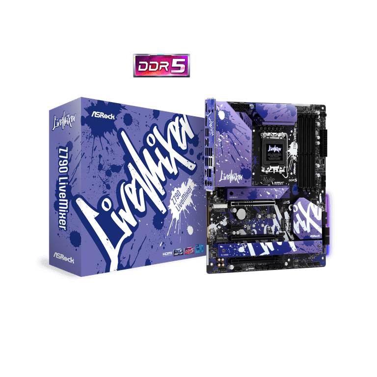 ASRock Z790 LiveMixer Motherboard, Intel LGA1700, ATX, 4 ASRock Z790 LiveMixer Motherboard, Intel LGA1700, ATX, 4