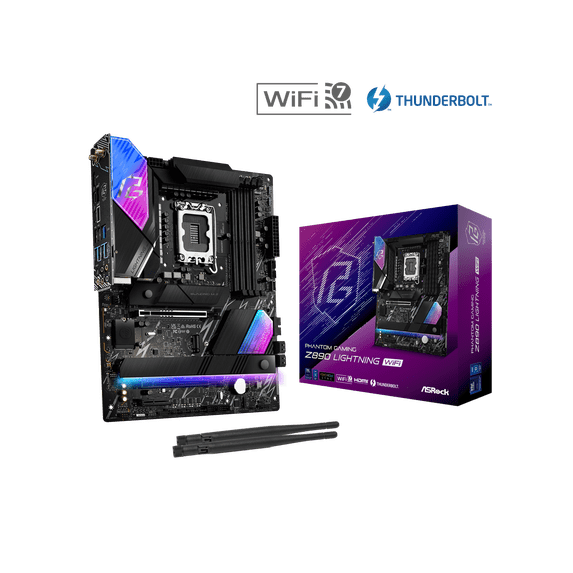 ASRock Z890 Lightning WiFi LGA 1851 Intel Z890 ATX Motherboard