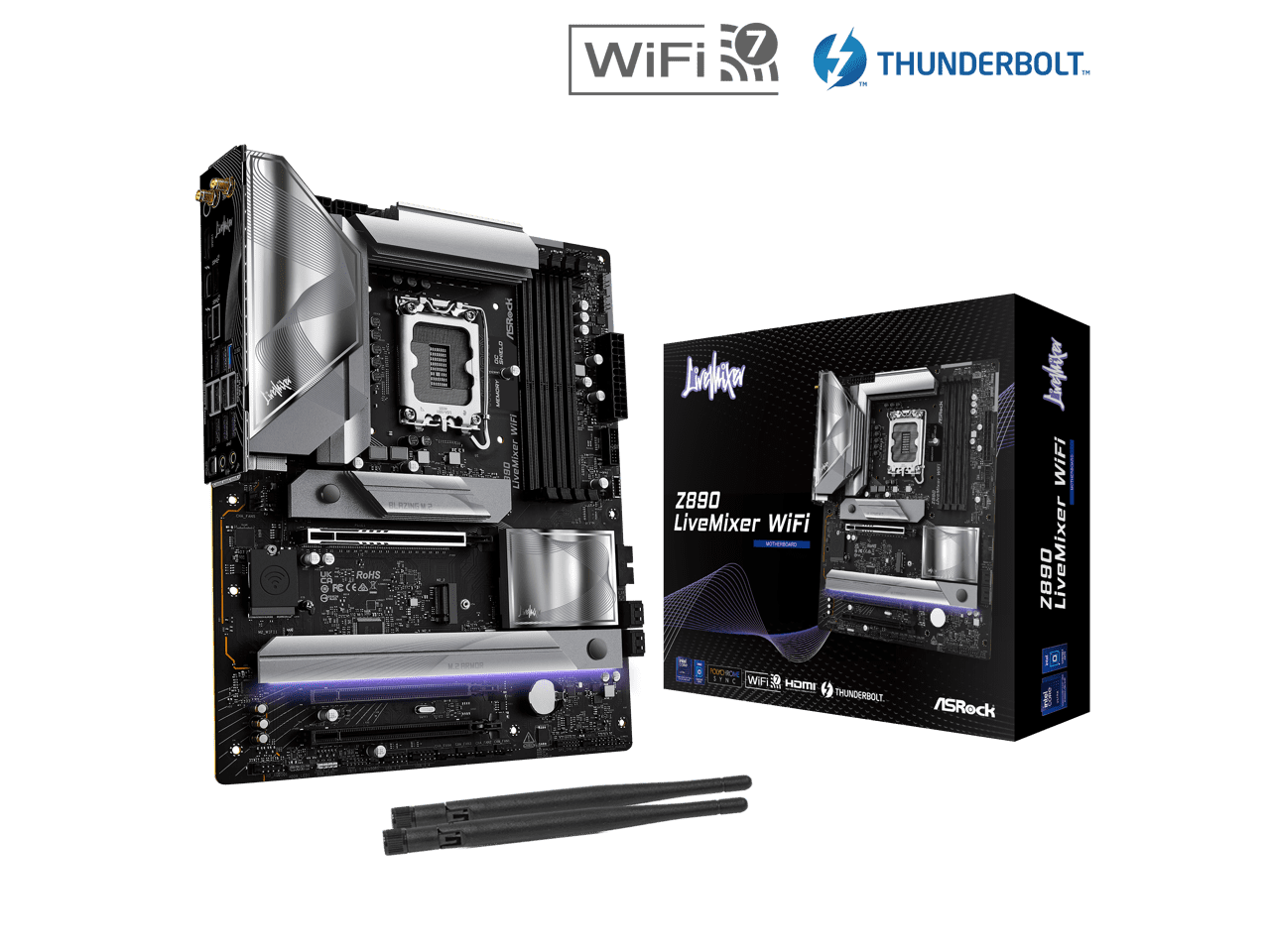 新品未開封 ASRock Z890 LiveMixer WiFi ASRock-Z890-LiveMixer-WiFi-LGA