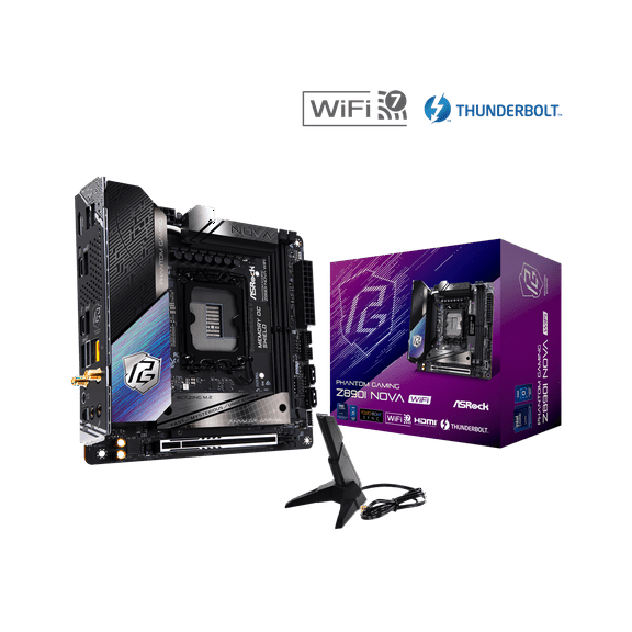 ASRock Z890I Nova WiFi LGA 1851 Intel Z890 Mini ITX Motherboard