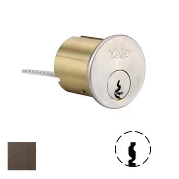 ASSA Abloy Accentra 1109GA613 6 Pin Standard Rim Cylinder with GA Keyway - US10B 613, Oil Rubbed Bronze