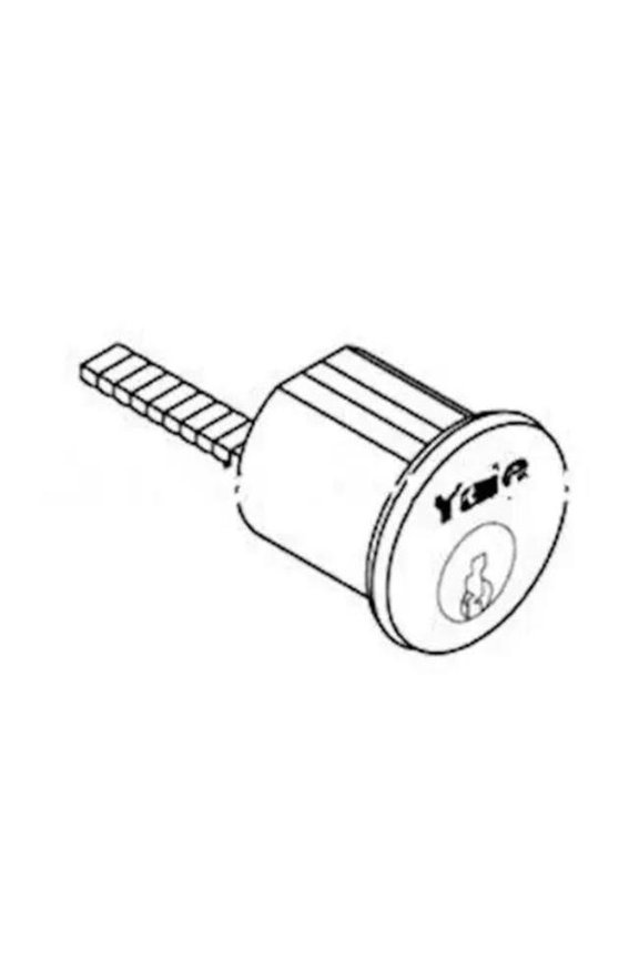 1109SA626 6 Pin Standard Rim Cylinder with SA Keyway - US26D 626, Satin Chrome