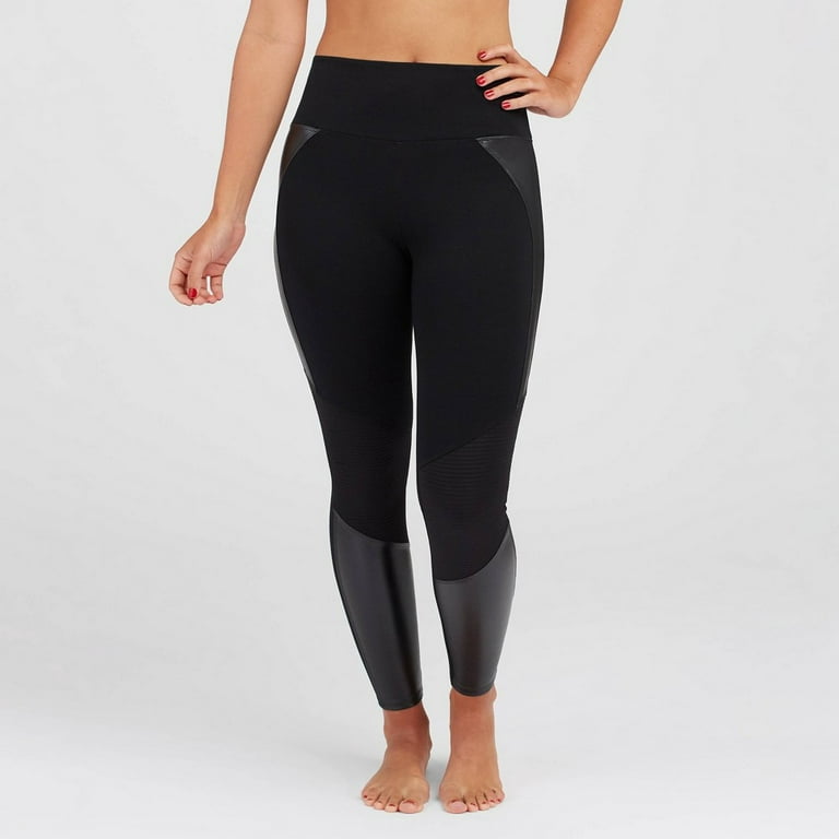 Assets By Spanx, Pants & Jumpsuits, Assets By Spanx Faux Leather Moto  Leggings
