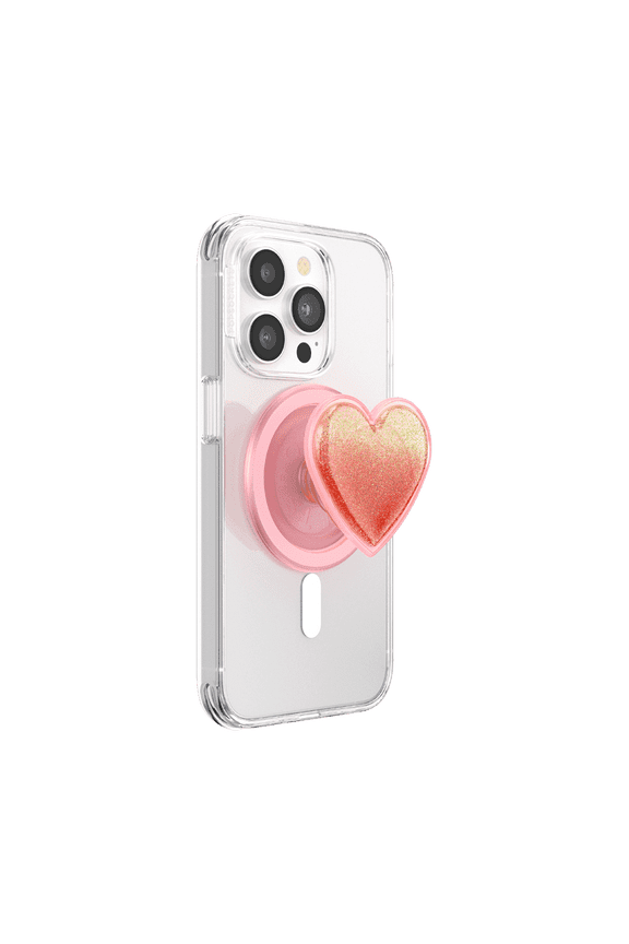 Phone Grip for MagSafe, Magnetic Holder, Phone Stand, Heart - Squishy Tidepool Heart Pinky
