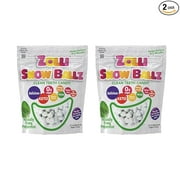 Zollipops Collab Zolli Snow Ballz Mints Sugar Free Hard Candy-3.1oz Pouches-Natural Peppermint Candies Anti-cavity For A Healthy Smile-Great For Kids, Diabetics, Vegan, And Keto Diet 2 Pack