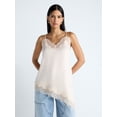 thumbnail image 1 of Devil Wears Prada Scoop Collection Women's Asymmetrical Lace Cami, Sizes XS-XXL, 1 of 5