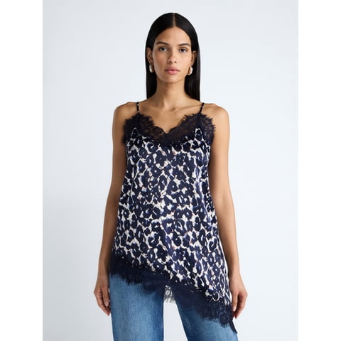 Devil Wears Prada Scoop Collection Women's Asymmetrical Lace Cami, Sizes XS-XXL