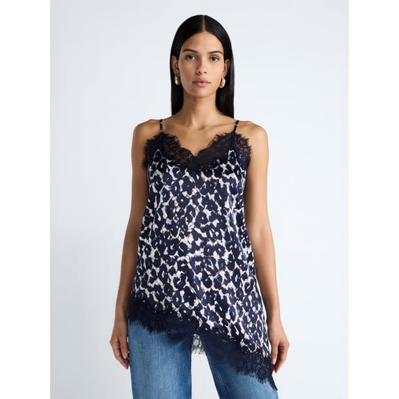 Devil Wears Prada Scoop Collection Women's Asymmetrical Lace Cami, Sizes XS-XXL